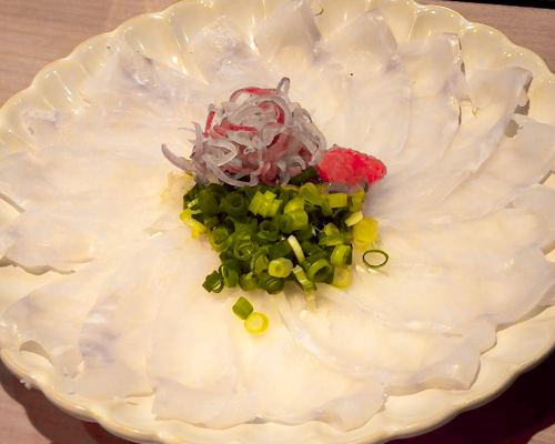 アコウの刺し身