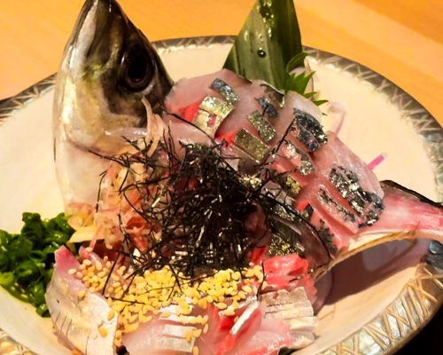 阿武鯵の鶴の姿造り