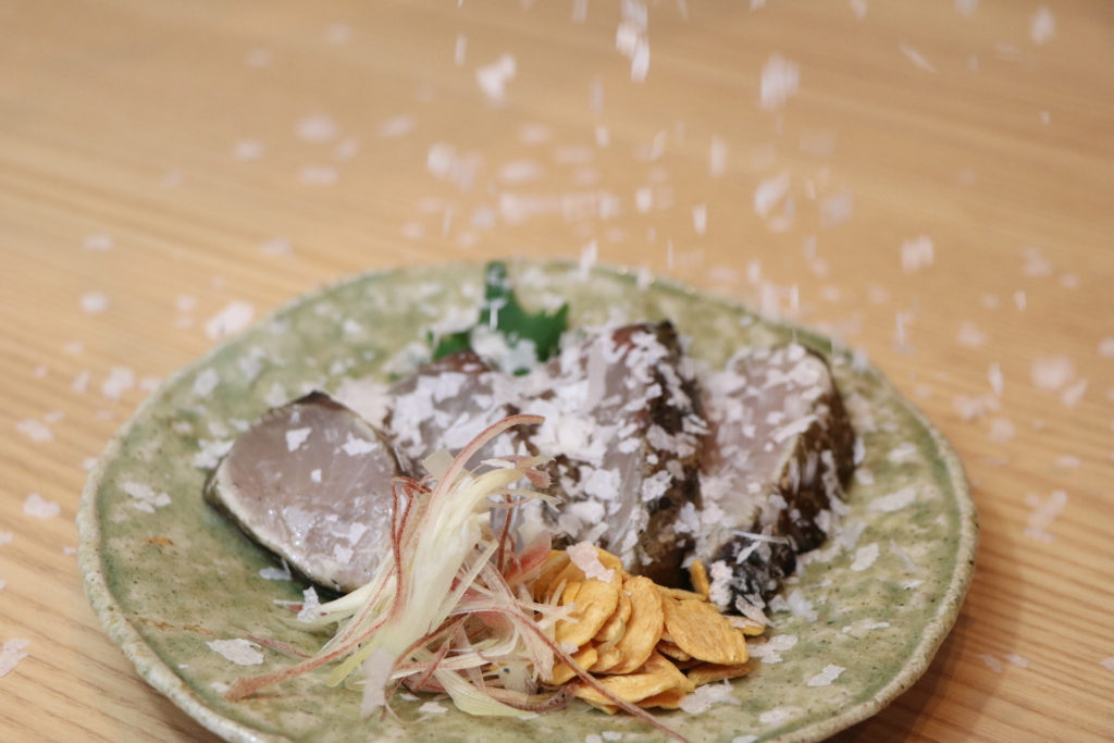 萩　居酒屋　藁焼き　刺し身